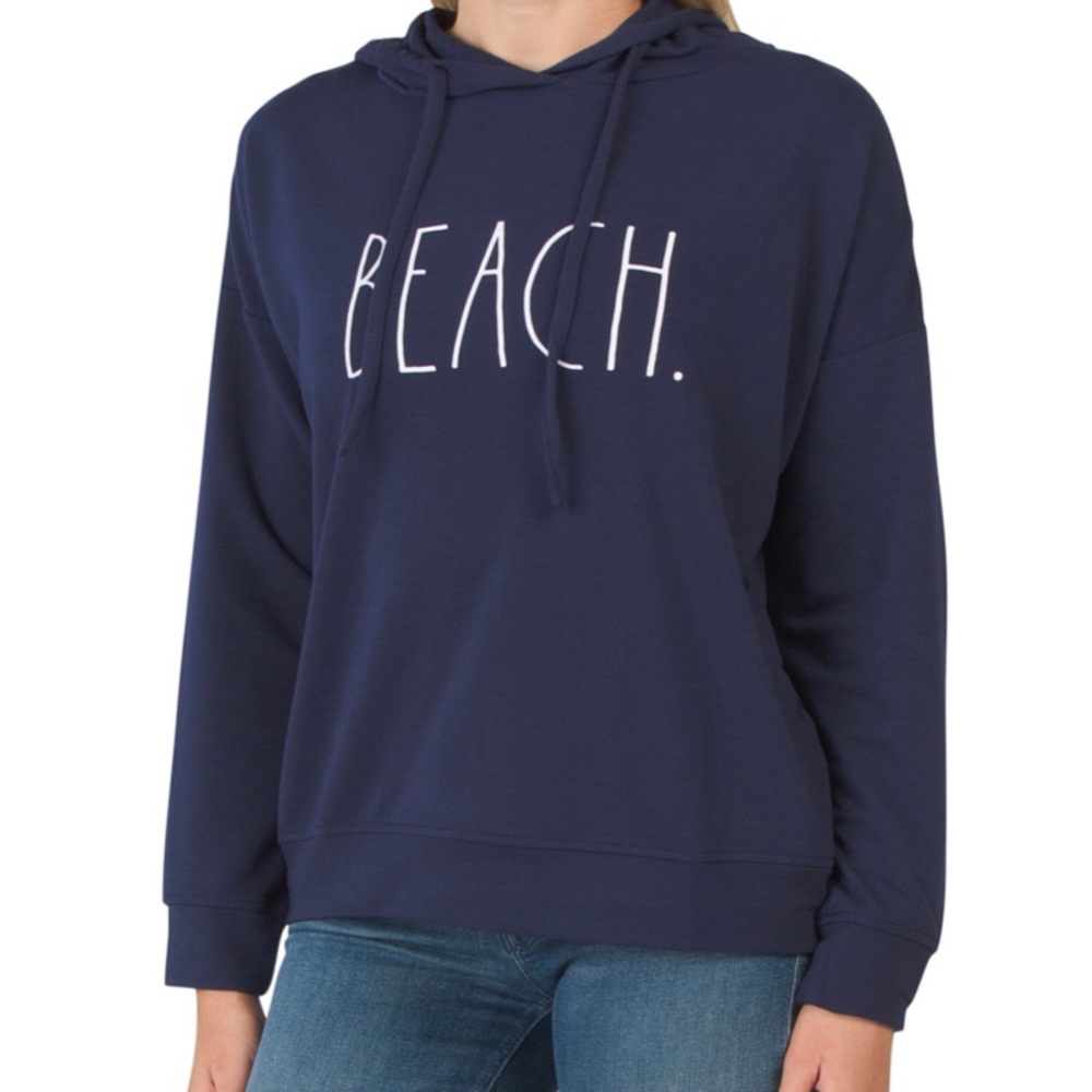 NWT Rae Dunn Beach Hoodie Sweatshirt